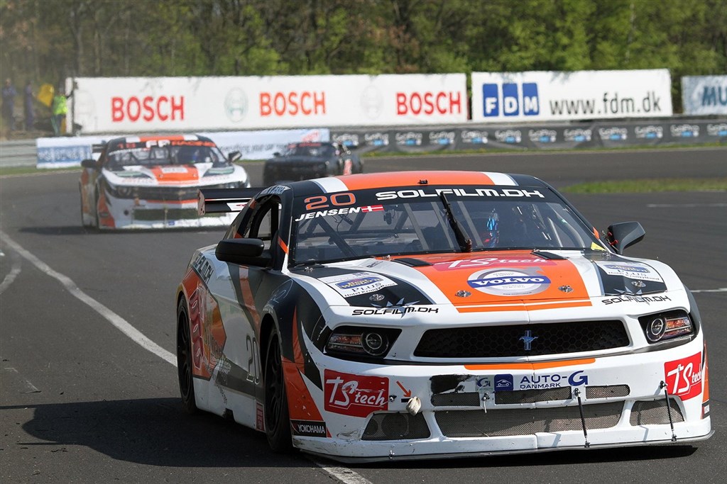 Kun en gang tidligere har Martin V Jensen kørt på Ring Djursland